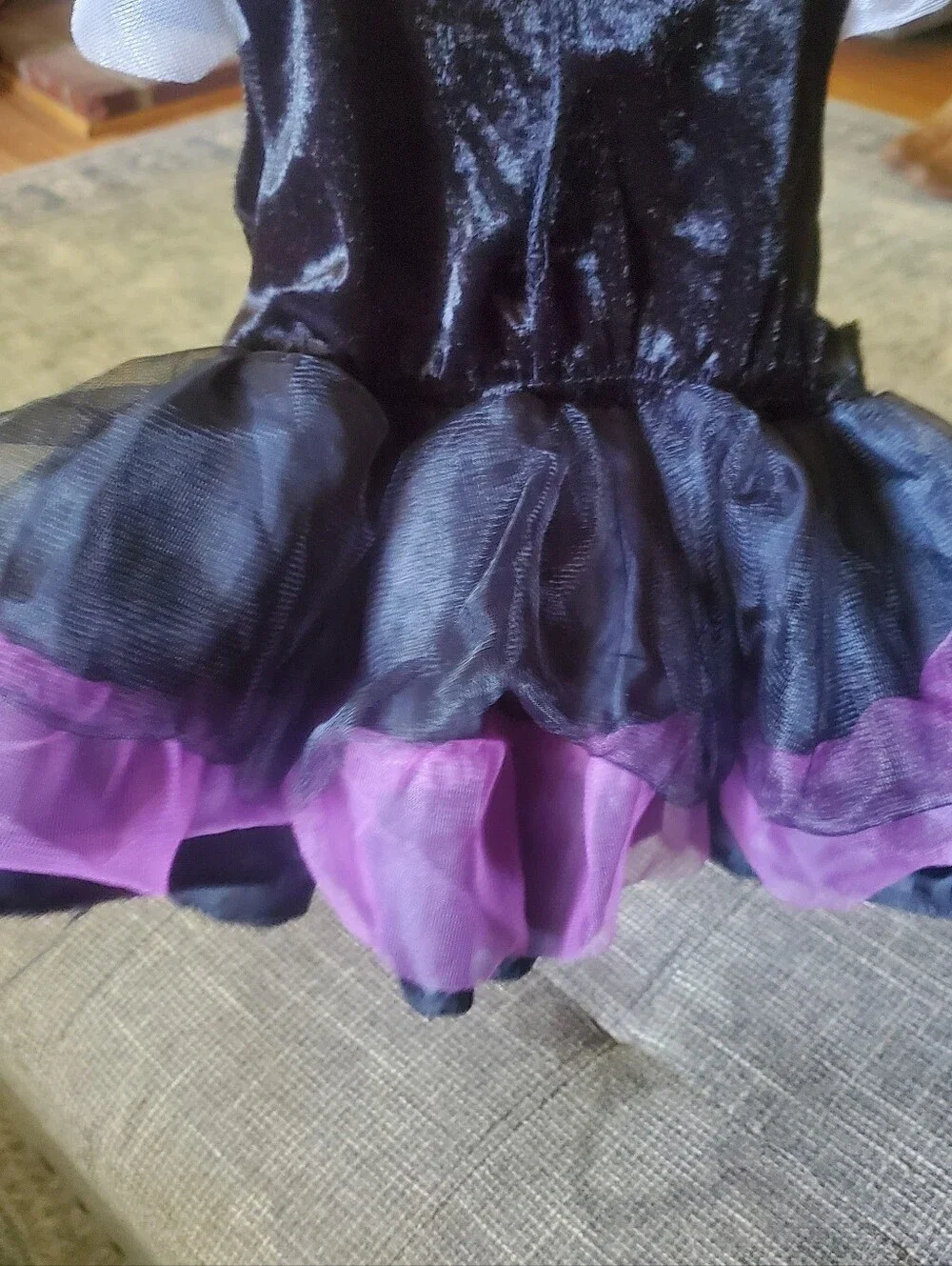 Disney Purple & Black Girls Villain Dress with Tulle 6-12 Month